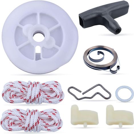 Linduxe Kettensäge Rückstoßstarter Feder Riemenscheibengriff Seil Rotor Ratsche Für Stihl Ms390 Ms310 Ms390 029 039 Ersatzteile Für 1121 195 3400