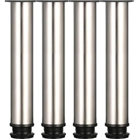 Linghhang – Verstellbare Möbelbeine Aus Edelstahl – Höhe 250 Mm, Verstellbar 0–15 Mm – 4er-set – Befestigungsschrauben Im Lieferumfang Enthalten
