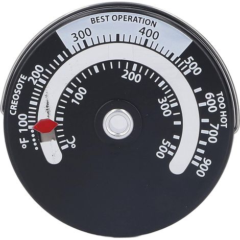 Lntyq Magnetisches Ofenthermometer, 0–500 ℃ Zifferblatt, Hochpräzises Thermometer, Ofentemperaturmessgerät Für Kamin-holzöfen