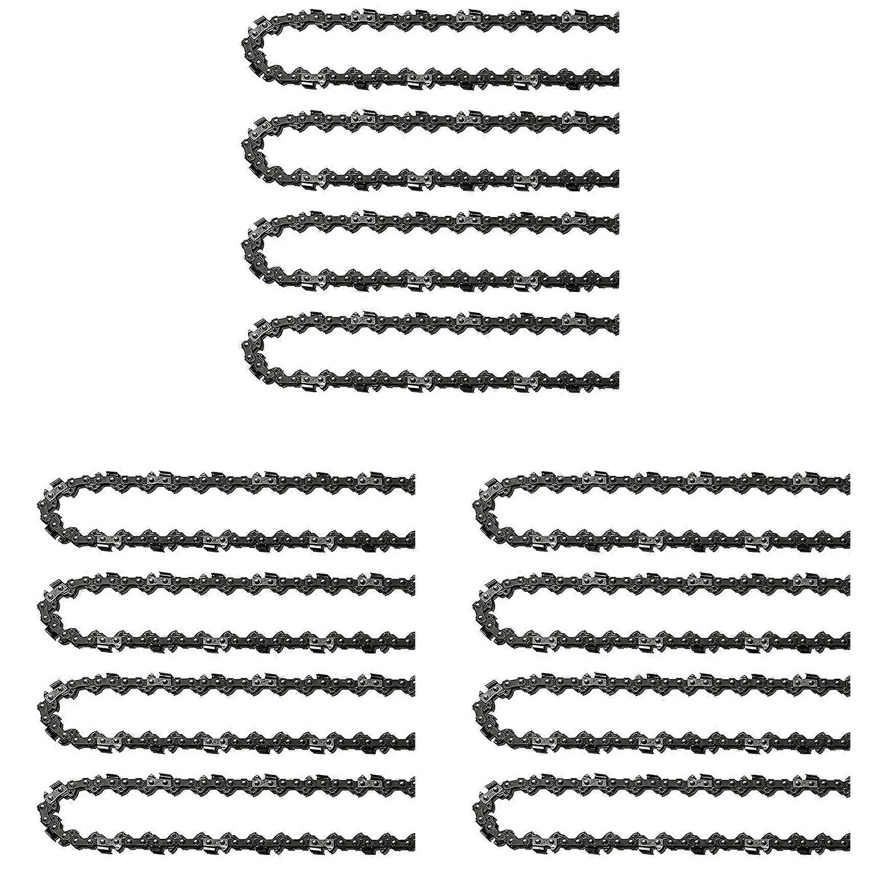 Lot De 12 Chaînes De Tronçonneuse De 14 Pouces (35,5 Cm), 52 Maillons D'Entraînement, Jauge De 0,05 Pouce (1,27 Mm), Pas De 3/8 Pouce (9,5 Mm), Chaînes De Rechange Pour Tronçonneuse De 14 Pouces (35,5