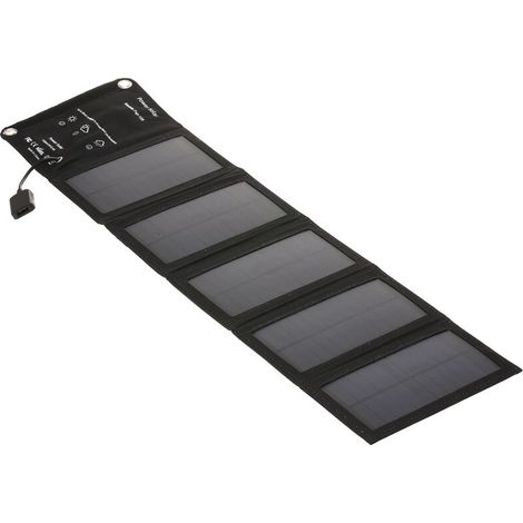 Lucky-88 – Faltbares 5-panel-solarladegerät – Usb-anschluss – Umwandlungsrate 19,5 % – Kompakt Und Leicht Für Wandern Und Camping