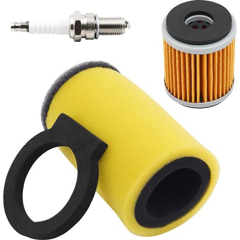 S-giant Wartungsset Kompatibel Mit Yamaha Big Bear 350, Kodiak 400 4x4 – 1 Luftfilter (1yw-14451-00-00), 1 Ölfilter, 1 Zündkerze