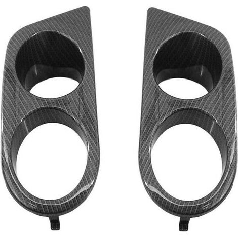 Luftkanal-nebelscheinwerferabdeckungen Im Ham-stil, Kohlefaser, Vorne, Unterer Stoßfänger, Nebelscheinwerferrahmen, Ersatz Für Bmw E46 M3 2001–2006 – Schwarz