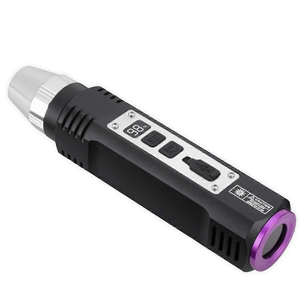Lampe Torche Uv 365 Nm + Lumière Blanche 20 W, Rechargeable Par Usb, Marqueur À Encre Invisible Pour Chats, Chiens, Urine De Scorpion Et Billets De Banque.