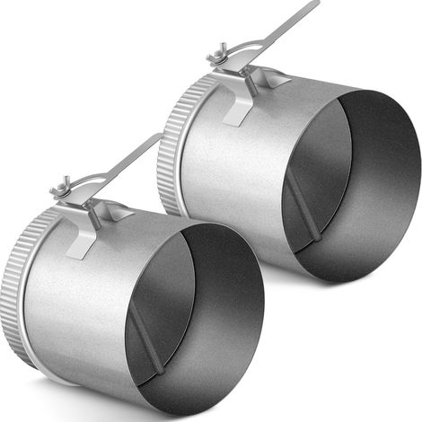 Manueller Rückstromdämpfer, Kanalvolumendämpfer, Hvac-luftkanal-zweig-luftausgleich Für Dunstabzugshauben, Ventilatoren (2 Stück, 6 Zoll)