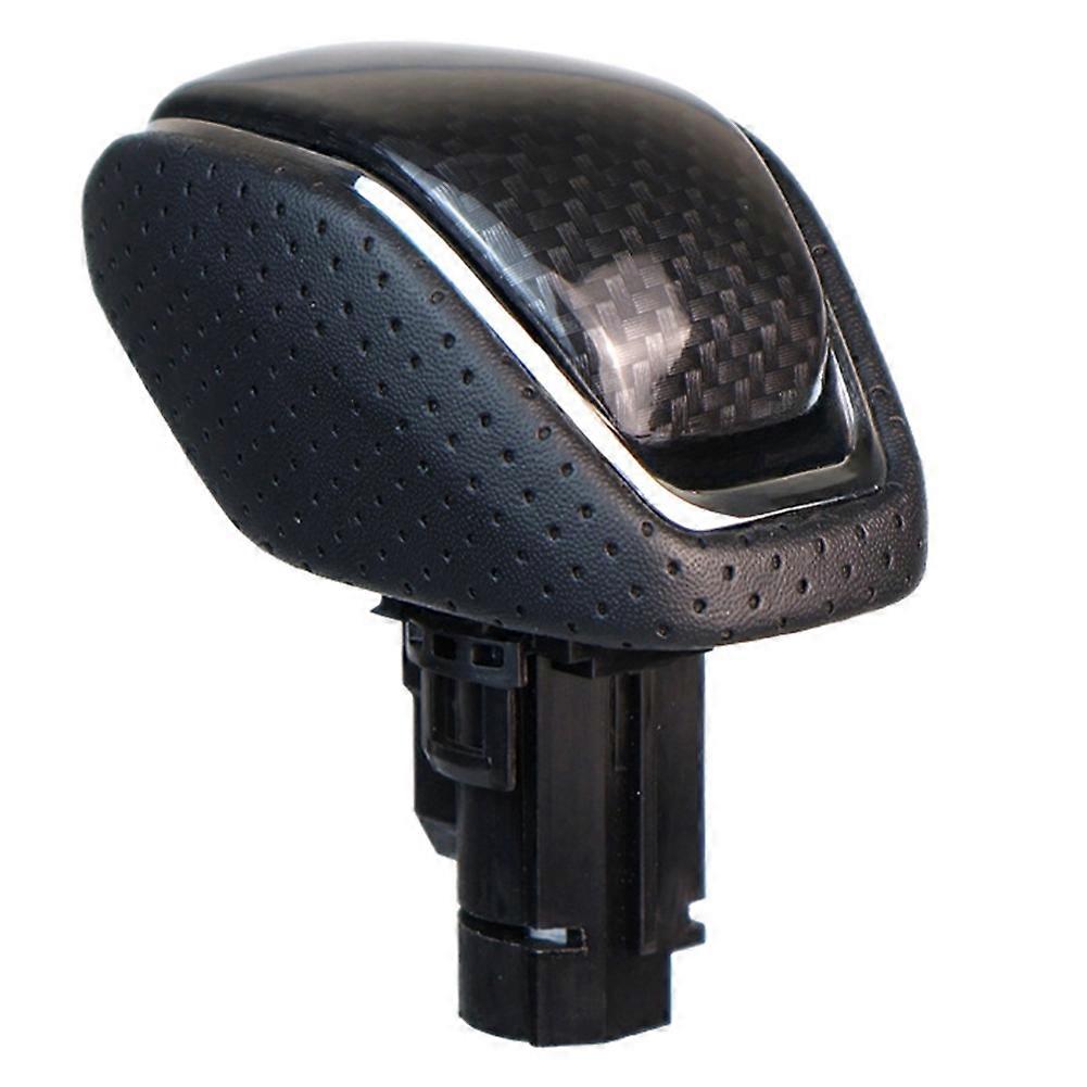 Pommeau De Levier De Vitesse En Cuir Perforé Et Fibre De Carbone Pour Toyota Highlander, Wildlander, Rav4 Et Kluger (2019-2022)