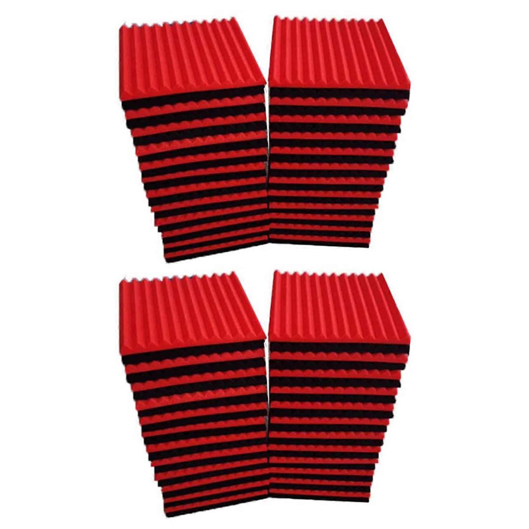 96 Panneaux D'Isolation Acoustique En Mousse Pour Studio, Ignifugés Et Insonorisants, 2,5 X 30 X 30 Cm