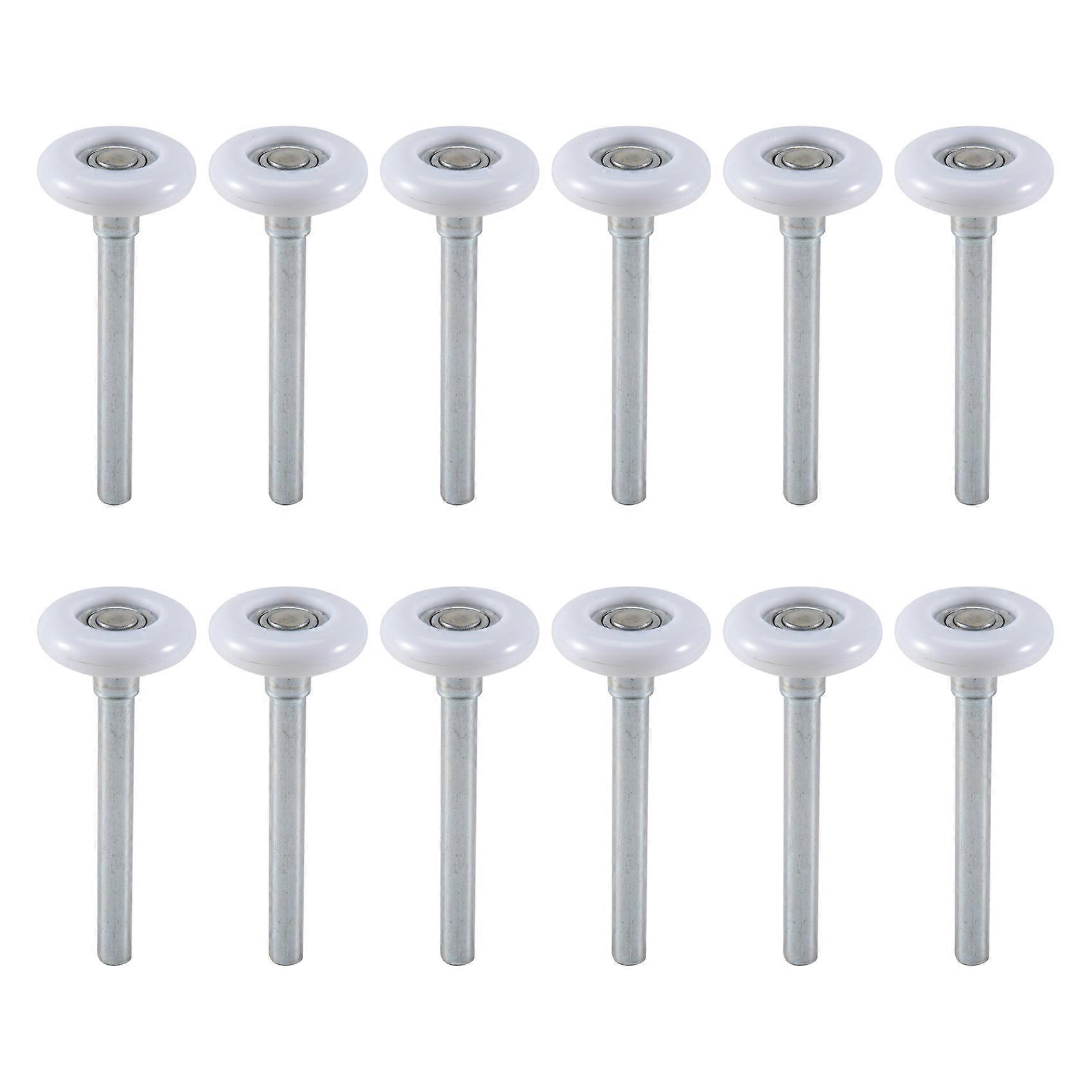 Lot De 12 Roulettes De Porte De Garage De 5 Cm (2 Pouces), Roulettes En Nylon À Roulement 6200zz, Pour Portes De Garage Résidentielles Et Commerciales