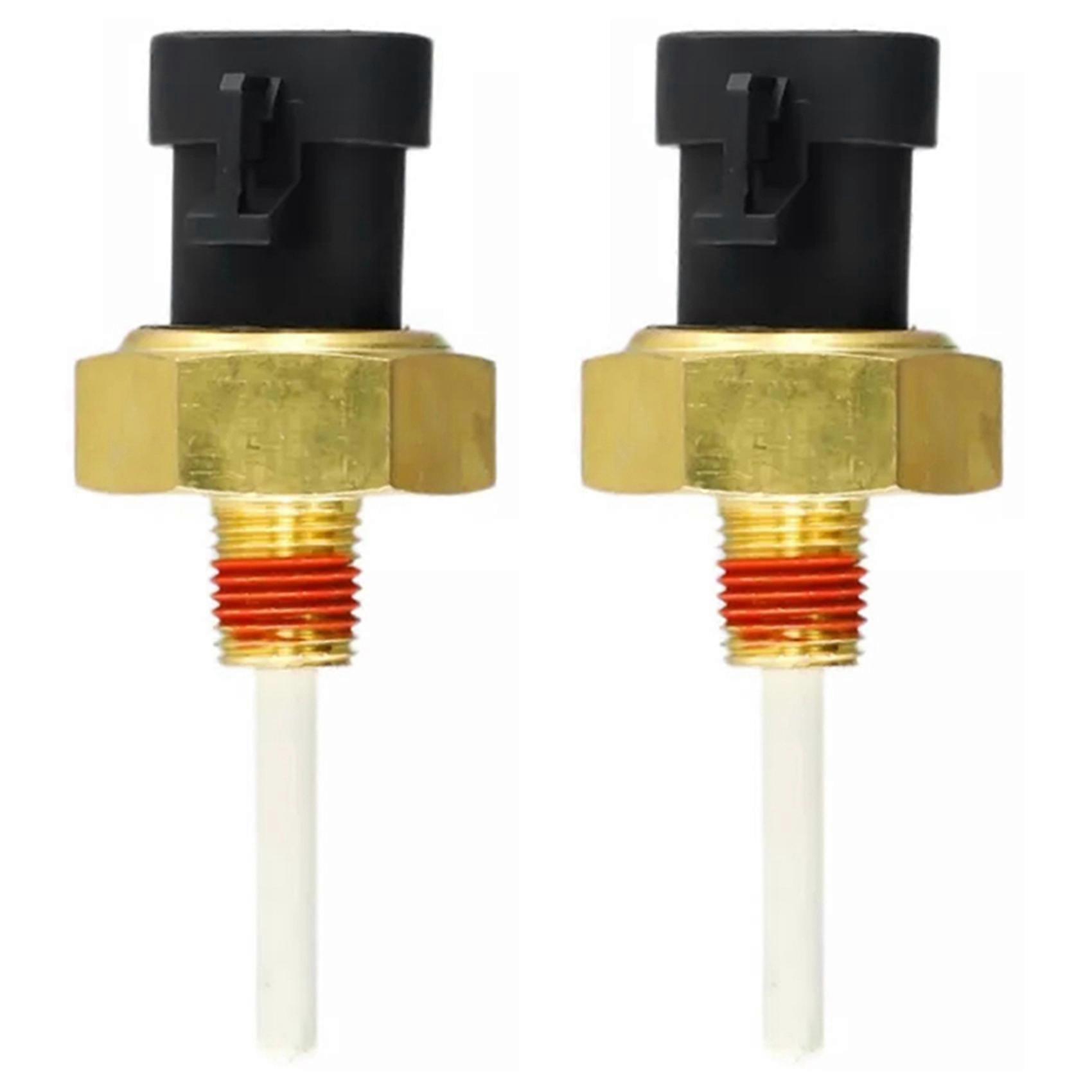 2x Capteur De Température, Accessoire Pour Excavatrice, Capteur De Niveau Bas De Liquide De Refroidissement 4383933 Pour Cummins K19 Kta19 K38 Kta38 K50