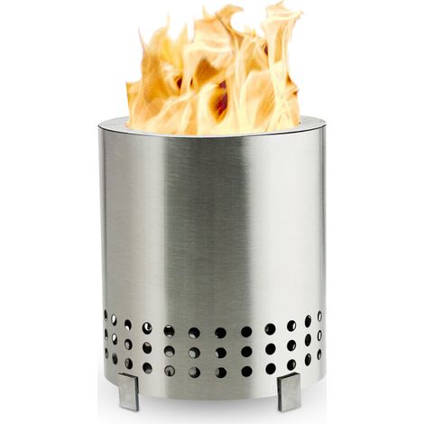 Mini-feuerstelle Ohne Rauch, Tragbare Tisch-feuerstelle Mit Pellet- Oder Holzfeuerstelle, Tisch-feuerstelle Mit Sicherer Verbrennung, 13 X 13 X 16 Cm