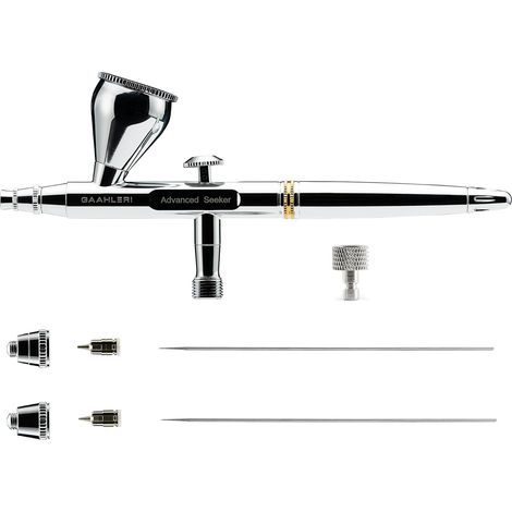 Gaahleri Seeker, Doppelwirkung, Schwerkraft, 6-positionen-düse, 0,3- Und 0,5-mm-düsen, 1/3-oz-eimer, Ergonomischer Griff. Modelle & Malerei
