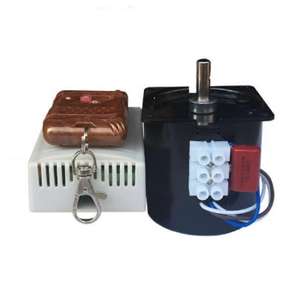 Moteur À Courant Alternatif À Couple Élevé 220 V, Moteur Synchrone À Aimant Permanent, Arbre Central De 7 Mm, 10 Tr/min Avec Télécommande Sans Fil