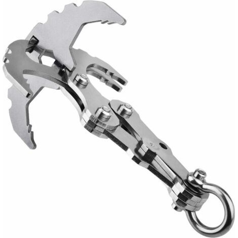 Multifunktionaler Enterhaken Aus Edelstahl 304 – Maximale Belastung 25 Kg – Ideal Zum Klettern, Angeln Und Für Rettungseinsätze