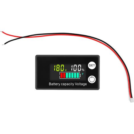 Multifunktions-batteriekapazitätsmonitor, Dc 8–100 V, Lcd-voltmeter Mit Temperatursensor Und Alarm Für Autos, Boote Und Wohnmobile.