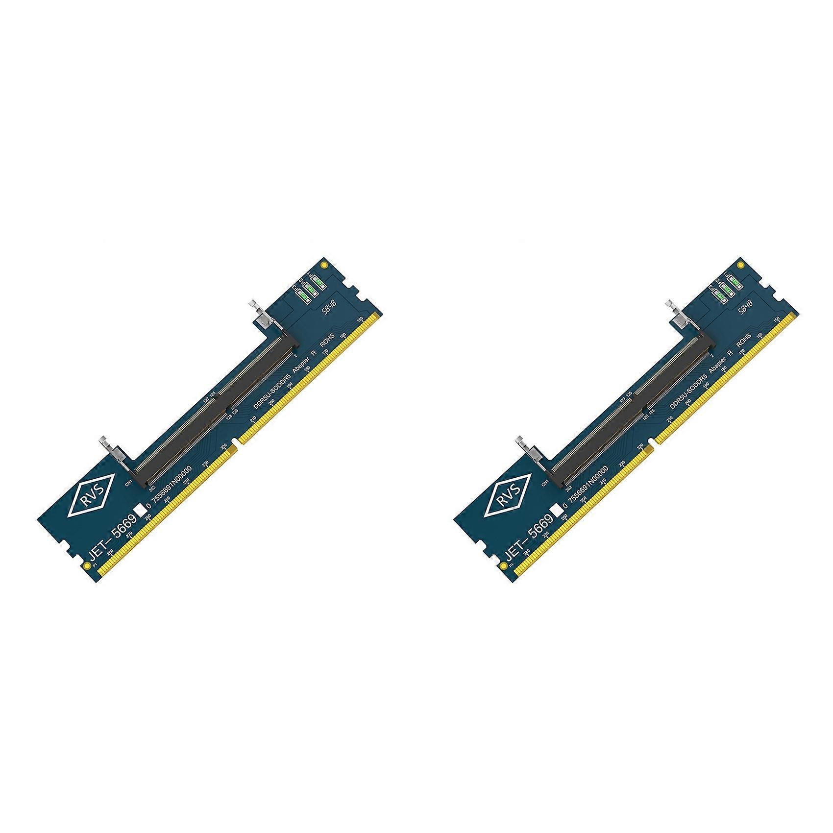 Adaptateur Mémoire Ddr5 Pour Ordinateur Portable Vers Ddr5 Pour Ordinateur De Bureau (2x) - Convertisseur So Ddr5 Vers Ddr5 U-dimm