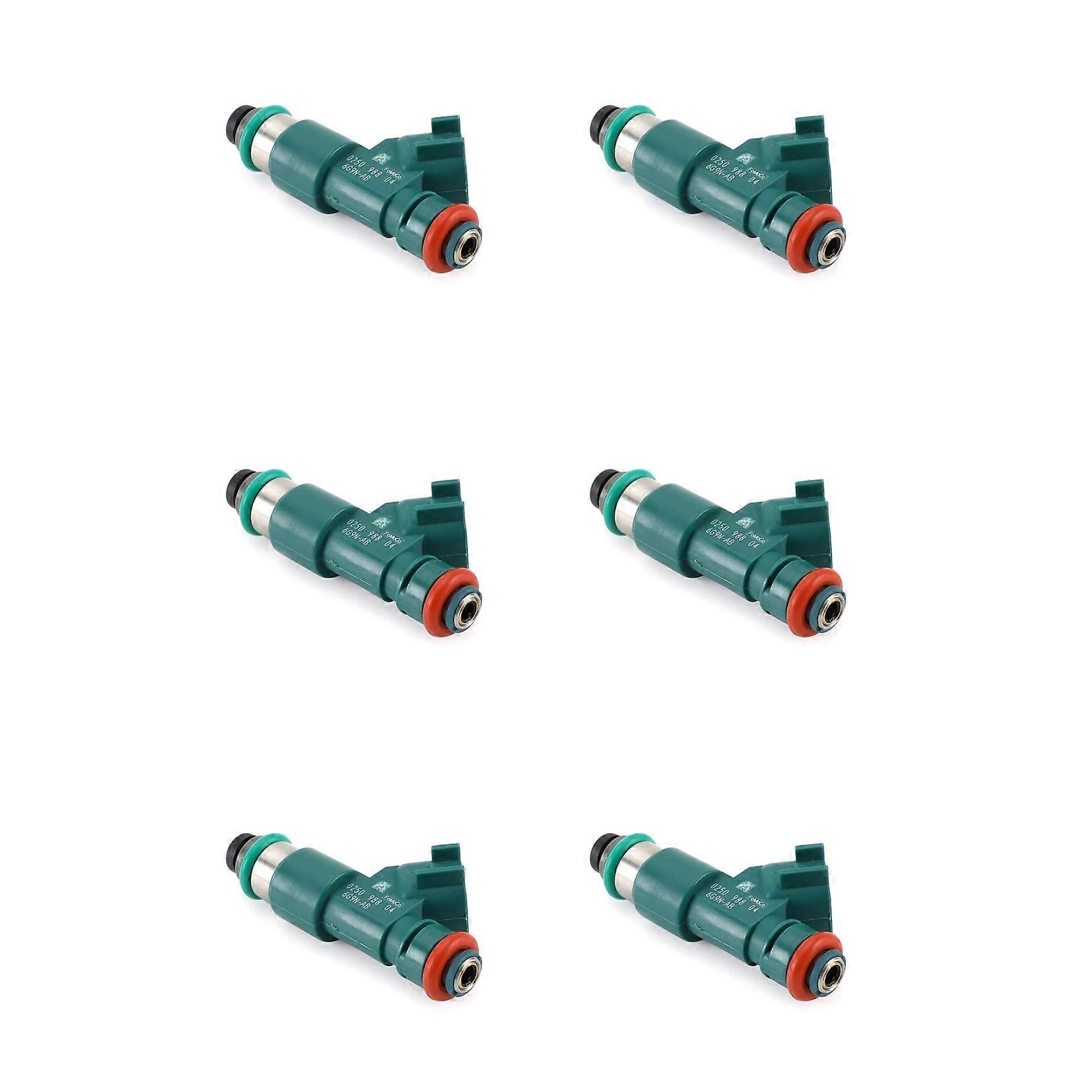 6 Injecteurs De Carburant 30777501 6g9n-ab Compatibles Avec Volvo S80 Xc60 Xc70 Xc90 3.2l