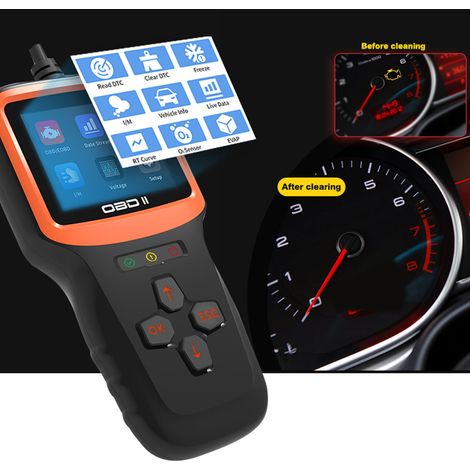 Obd2 Auto-diagnose-koffer: Selbstdiagnose-kofferleser, Motorfehlercodes, Volle Funktionen, Obdii – Diagnosegerät Für Obd-fahrzeuge