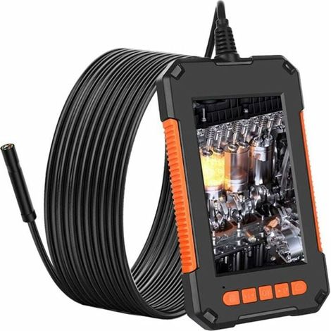 Odipie – 1080p Hd-inspektionskamera – 4,3-zoll-lcd-bildschirm – 5 M Halbstarres Kabel – 8 Led-leuchten Für Präzise Inspektion