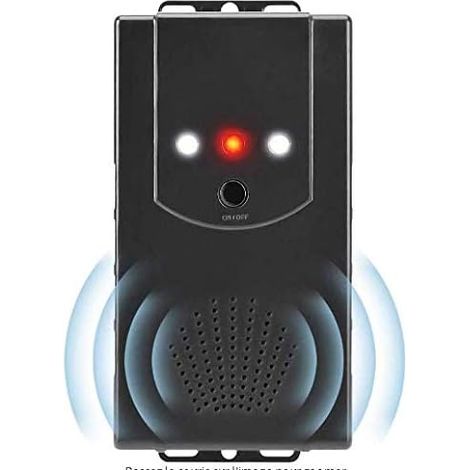 Odipie – Ultraschall-schädlingsbekämpfer – Einstellbare Frequenzen 12–24 Khz – Gibt Ultraschall Und Lichtblitze Ab – Für Auto, Garage, Zuhause