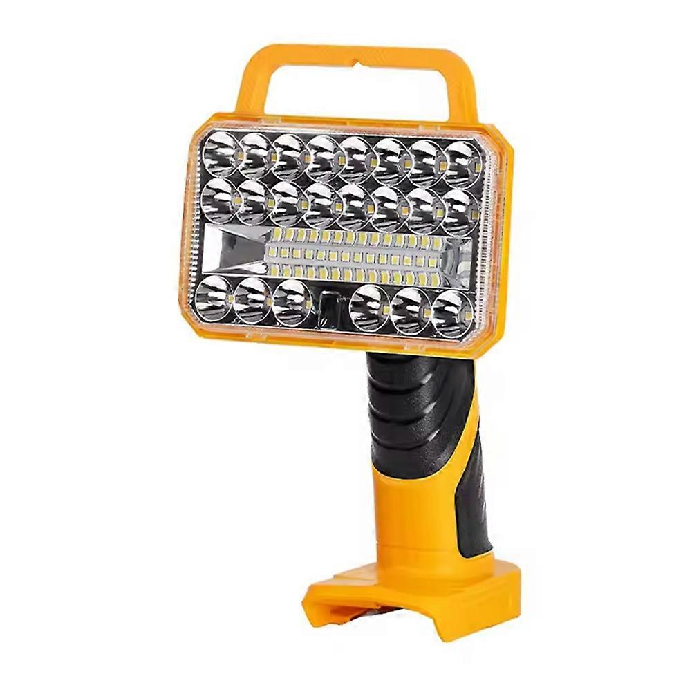Lampe De Travail Led 18 W 2000 Lm, 3 Modes De Luminosité, Pour Batterie Li-ion Dewalt (batteries Non Incluses)