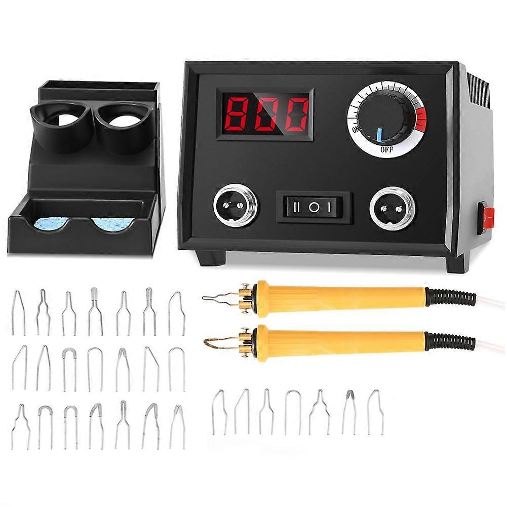Kit De Pyrogravure De 60 Watts Avec Fer À Pyrograver Et 30 Embouts De Fil Pour La Création De Objets Artisanaux.