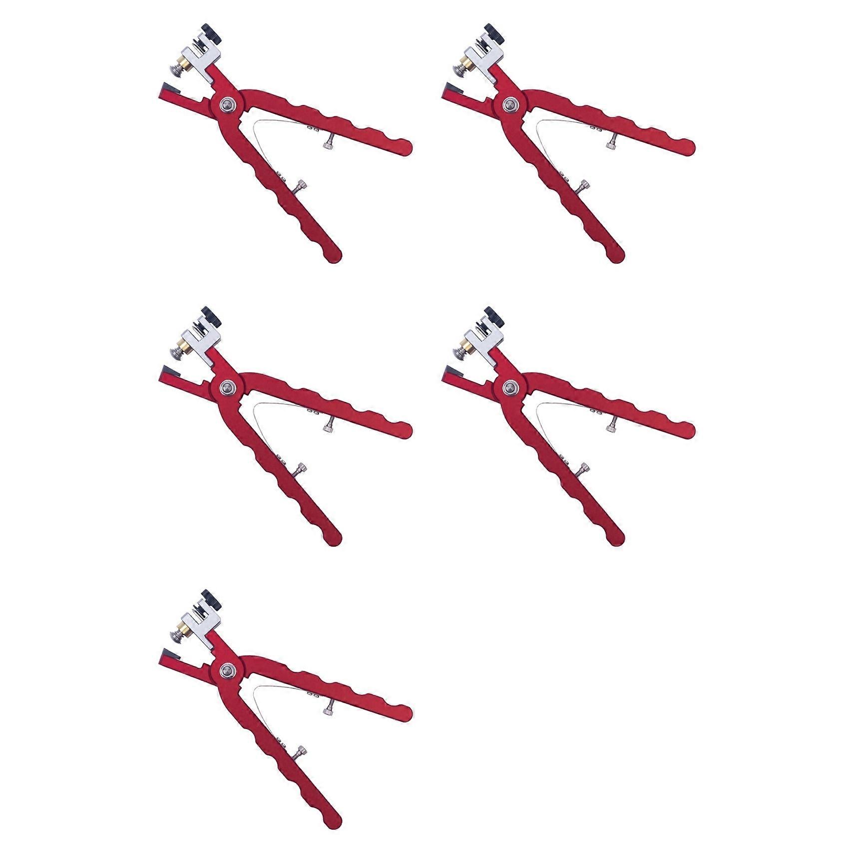 Pince Coupante Pour Bracelets De Montre En Cuir (5 Pièces) - Outil Manuel Pour Fixer Les Fermoirs Et Barrettes À Ressort - Pince Droite Rouge