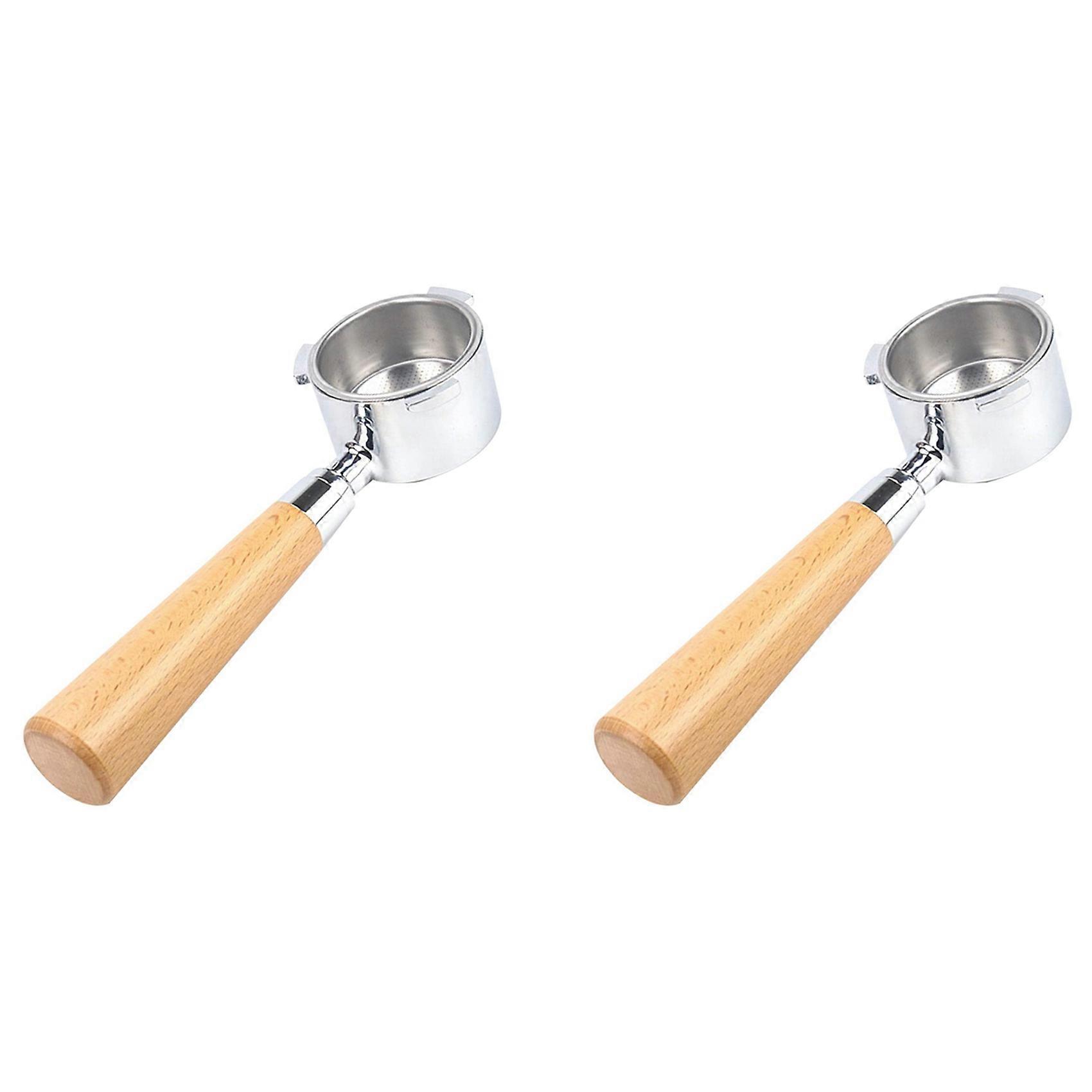 Lot De 2 Filtres À Café Sans Fond De 51 Mm Pour Delonghi Ec680 / Ec685, Porte-filtre Amovible Avec Panier-filtre.