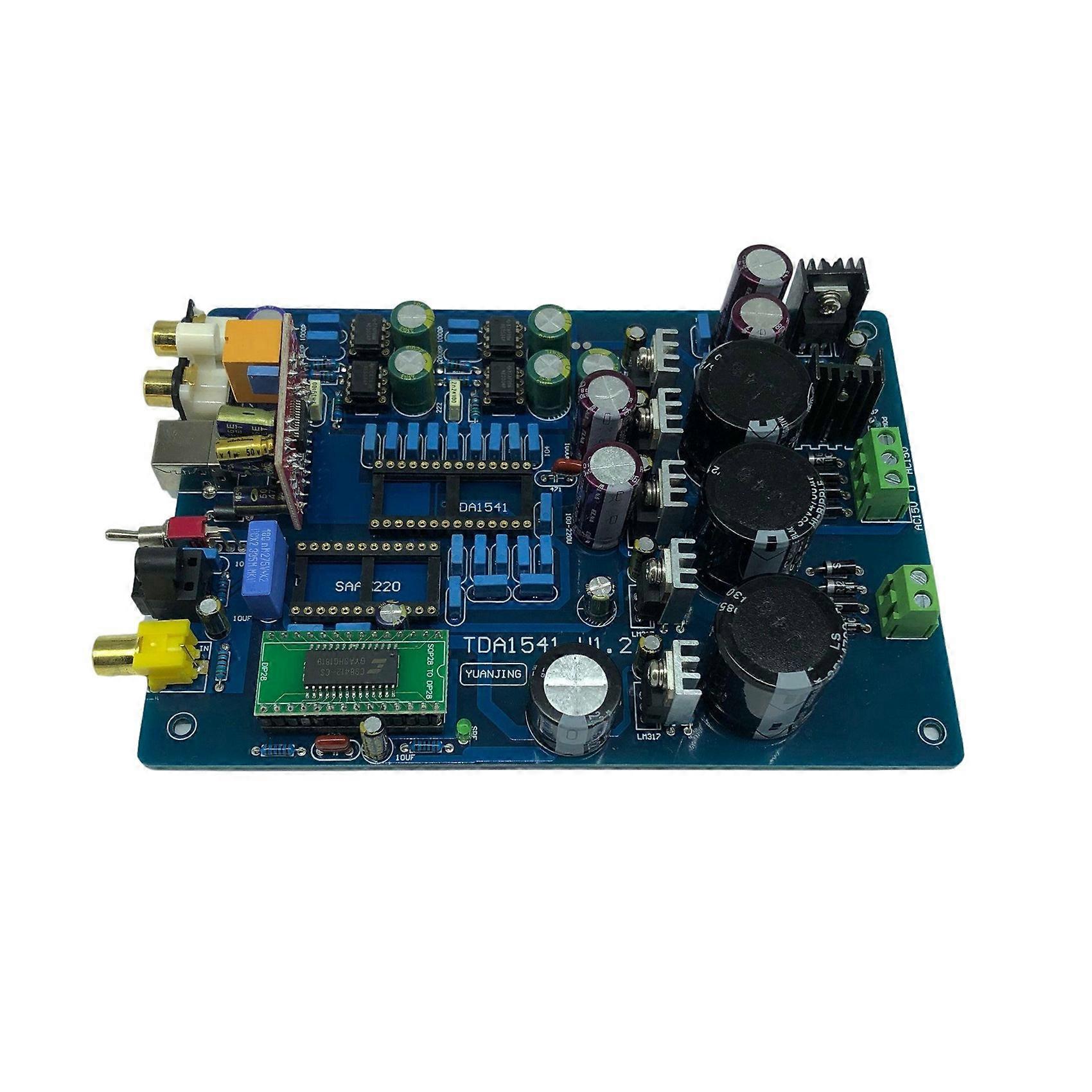 Carte De Décodage Coaxial À Fibre Optique Cyj-tda1541 (usb Inclus, Circuits Intégrés Tda1541 Et Saa7220 Exclus)
