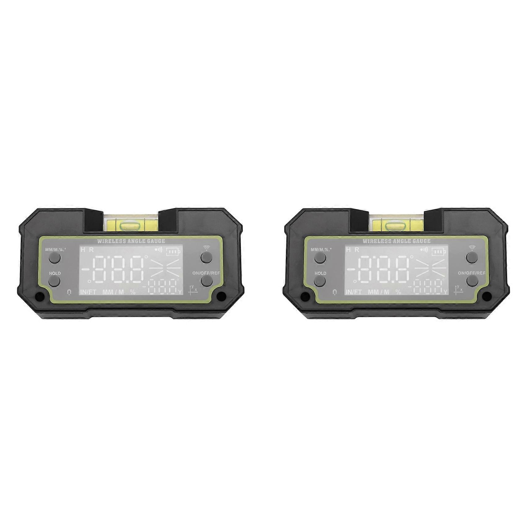2 Niveaux À Bulle Bluetooth, Inclinomètre, Rapporteur Numérique À Double Axe, Règle De Mesure D'Angle, Niveau Magnétique Rechargeable Biaxial, Boîte De Niveau.