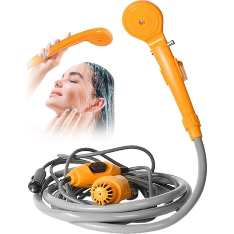 Autodusche, Tragbare Dusche Fürs Camping, 12 V, Reisedusche Für Draußen, Komplettes Tragbares Duschset Fürs Auto, Reiseduschset Fürs Camping