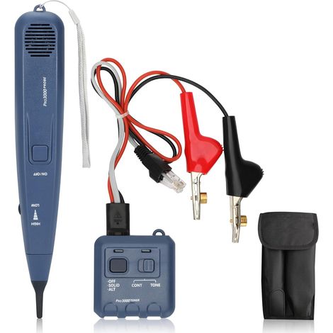 Pro3000 Tongenerator- Und Sonden-kit, Toner-elektrowerkzeug, Toner- Und Kabelsonden-kit, Tragbarer Telefonleitungsfinder Mit Smarttone-technologie