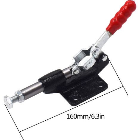 S-giant Kniehebelspanner, S-giant 2-teiliger Kniehebelspanner Mit Zug- Und Druckfunktion, Schnellspannhebel, Horizontaler Spannstange (227 Kgf)
