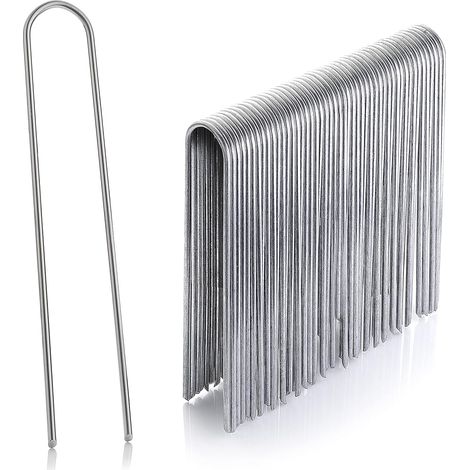 Packung Mit 30 Verzinkten Stahlpfählen – H150 X L25 Mm – Ø2,9 Mm – Rostfrei