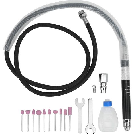 Professionelles Pneumatisches Stiftschleifer-set, Mini-luft-bleistiftschleifer Mit Zubehör Zum Polieren, Gravieren, Schneiden, Präzisionsarbeiten