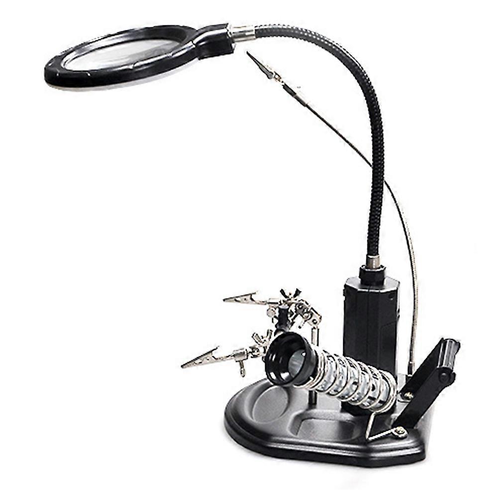 Loupe De Soudage Avec Support Pour Circuit Imprimé, Bras Métalliques Flexibles, Accessoire Indispensable Pour Poste De Soudage