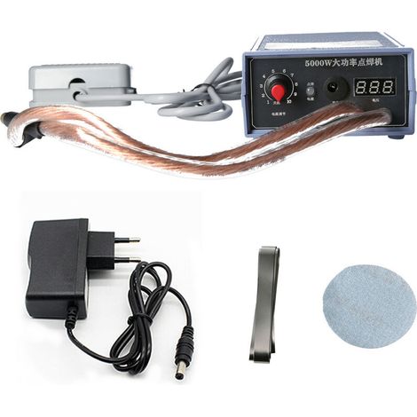 Punktschweißgerät 5000 W Hochleistungs-handpunktschweißgerät Tragbare 0-800 A Strom Einstellbare Schweißgeräte Für 18650-batterie Eu-stecker (eu-stecker)