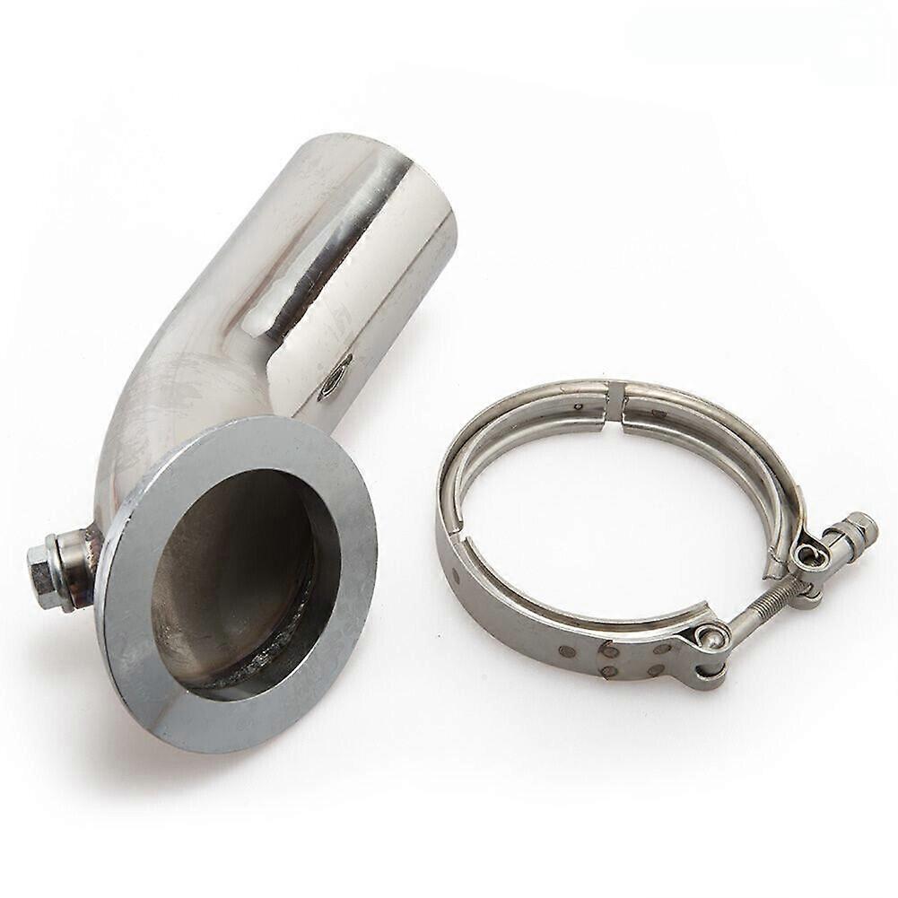 Coude De Descente De Turbo En Acier Inoxydable, Adaptateur À 90 Degrés Pour Turbo Hy35 Hx He351, Pièces Automobiles