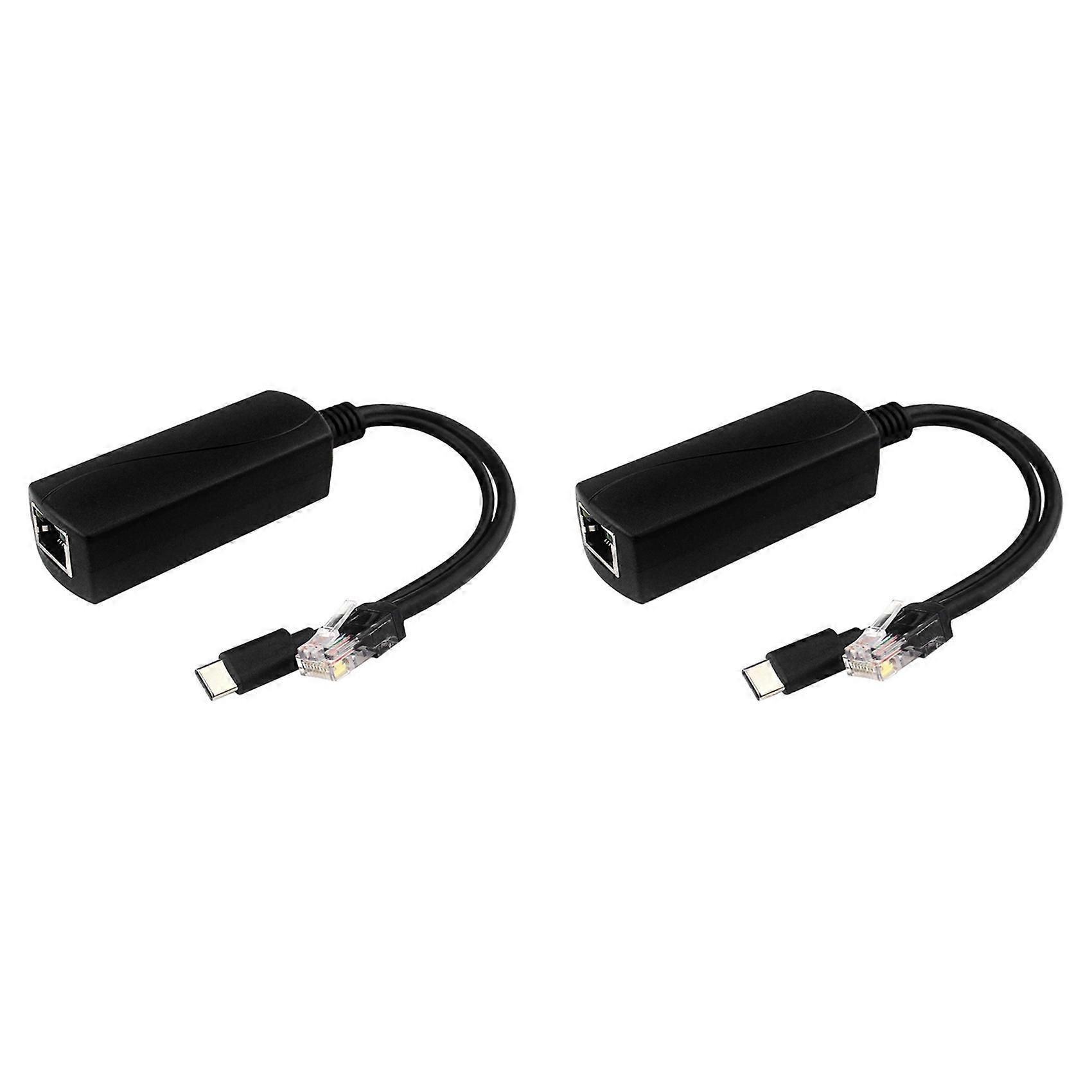Répartiteur Poe 2x Pour Raspberry Pi 5/5e Génération, Interface Type-c, Gigabit Ethernet, Alimentation Par Ethernet