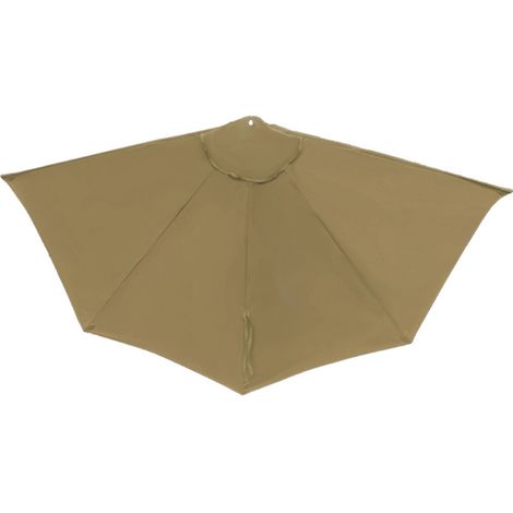 S-giant Halbkreis-sonnenschirm-ersatzabdeckung 2,7 M, Ersatzabdeckung Für Balkon- Und Garten-sonnenschirme, Sonnenschutz Und Wasserdicht (ohne Stange Und Sockel) – Khaki