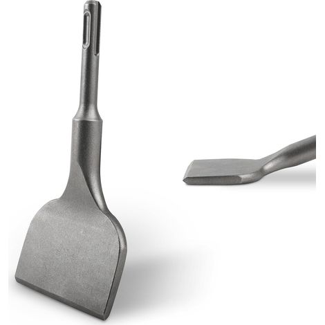 Sds Plus Fliesenmeißel – Extra Breit – 75 Mm – Gebogen – 165 Mm Lang – Hochleistungsstahl – Profi-qualität – Für Fliesenarbeiten Und Fliesenkleber