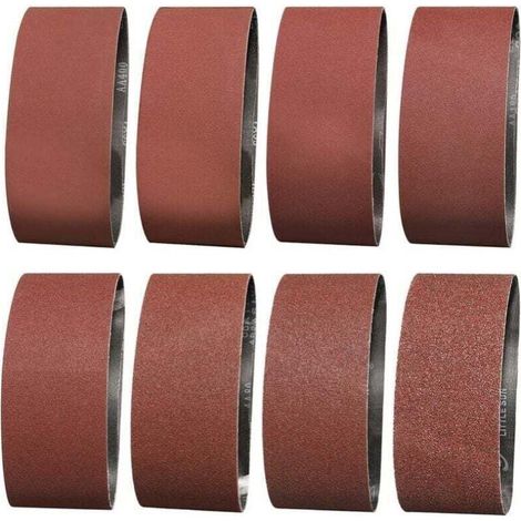Schleifband 75 X 457 Mm, 14 Stück – Körnung 40/60, 80/120/180/240/320/400 Zum Schleifen, Polieren, Entstauben Von Holz – Kzq