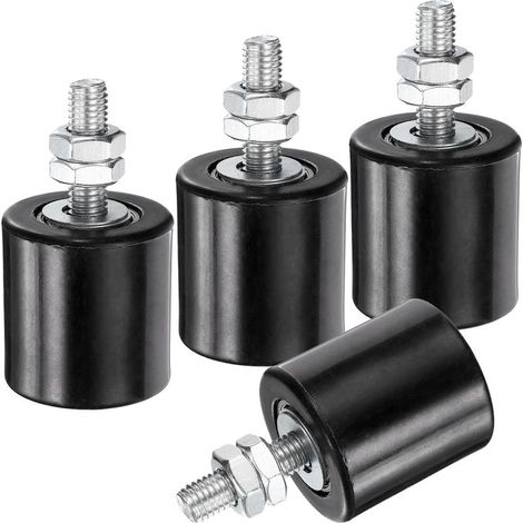 Schwarze Schiebetorführungen, 4er-pack, 1,7-zoll-nylon-torhalterung, Universelle, Abgedichtete Kugellagerführung