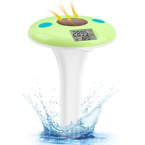 Schwimmender Pool-salztester Und Thermometer, Digitales Salinometer Für Salzwasserpools, Whirlpools, Spas Und Teiche, Genaue Temperatur- Und Salzstandsüberwachung