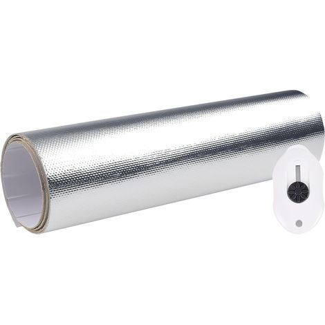 Selbstklebende Isolierfolie, Wärmedämmung, Aluminiumfolie, Glasfaserplatten, Wärmedämmung, Auto-hitzeschild, Selbstklebendes Reflektierendes Material Für Rohr, 60 X 250 Cm