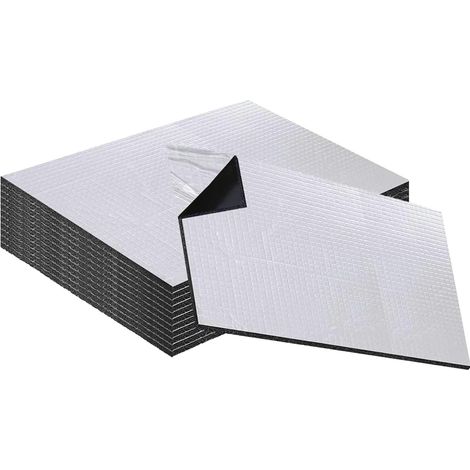 Selbstklebende Schalldämmmatte, 10 Selbstklebende Schalldämmplatten, 400 × 250 × 5 Mm Für Auto Und Transporter, Wärmedämmung, Vibrationsdämpfung
