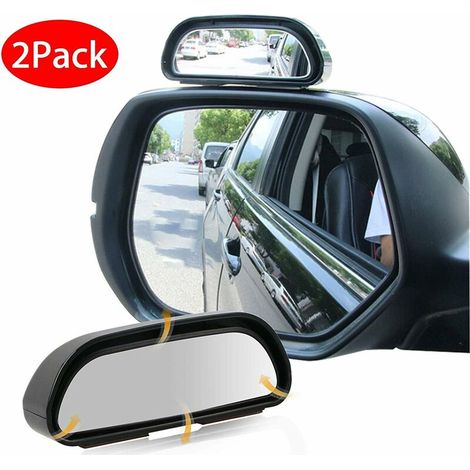 Set Mit 2 360°-spiegeln Für Den Toten Winkel Im Auto, Universell Rechts + Links Verstellbar, Hd-glas, Auto, Verstellbarer Weitwinkel-zusatzspiegel Für Tote Winkel, Van, Einziehbarer Suv-rv-rahmen