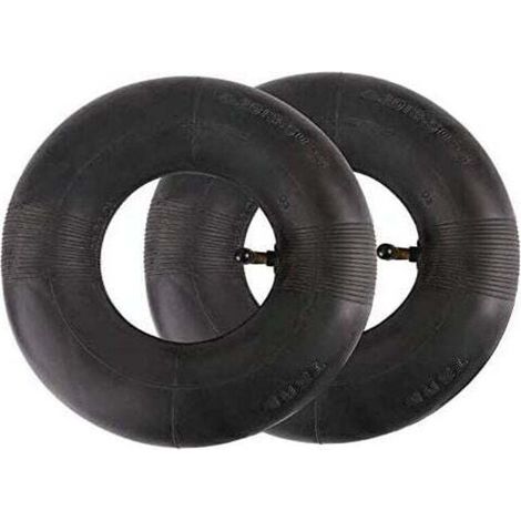 Set Mit 2 Innenrohren 410/350-6 Und 4.10/3.50-6 Für Mikrobagger, Gartenwagen, Transport- Und Rasenmäher
