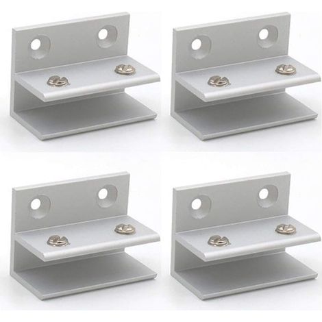 Set Mit 4 F-förmigen Glasklemmen, Wandhalterung, Duschklemmen, Regal, Plattenklemmen 10–12 Mm
