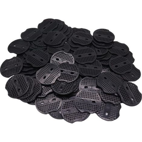Set Mit 60 U-förmigen Gartenpfählen – + 60 Unterlegscheiben – 15 X 4 Cm – Heringe – Mulchtuchbefestigung – Metall – Unkrautschutz