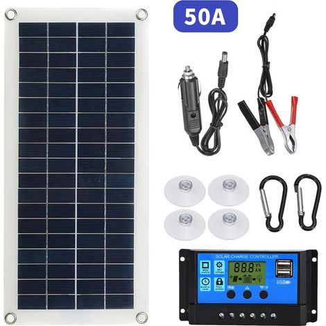Solarpanel 300 W 12 V 24 V Monokristallines Flexibles Solarpanel-zellenmodul Mit Solarladeregler Für Boot, Wohnmobil, Camping, Auto, Auto